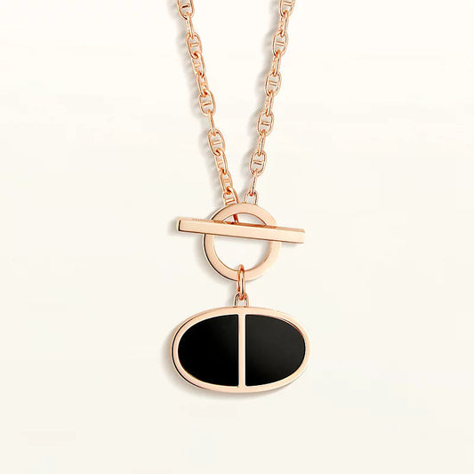 Mystic CHAINE VERSO BLACK CERAMIC NECKLACE
