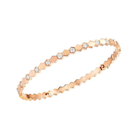 Mystic BEE LOVE PINK GOLD DIAMOND BRACELET