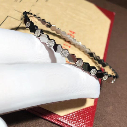 Mystic BEE LOVE SILVER DIAMOND BRACELET