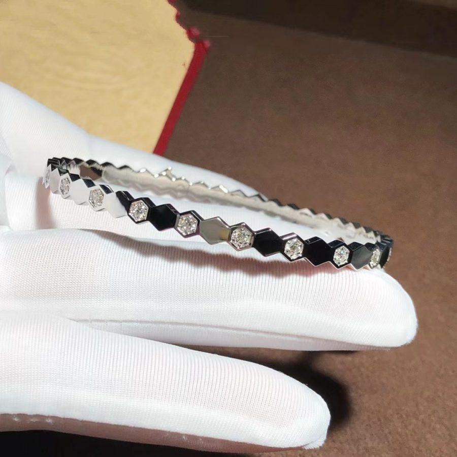 Mystic BEE LOVE SILVER DIAMOND BRACELET