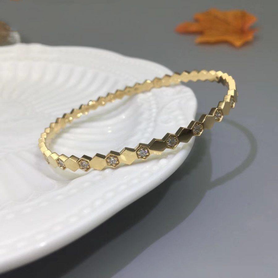 Mystic BEE LOVE GOLD DIAMOND BRACELET