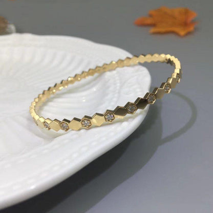 Mystic BEE LOVE GOLD DIAMOND BRACELET