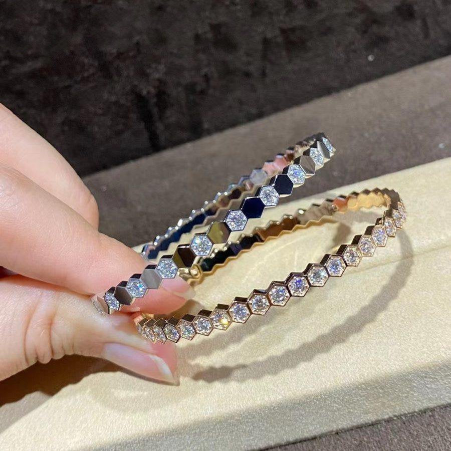Mystic BEE LOVE GOLD BRACELET FULL DIAMOND