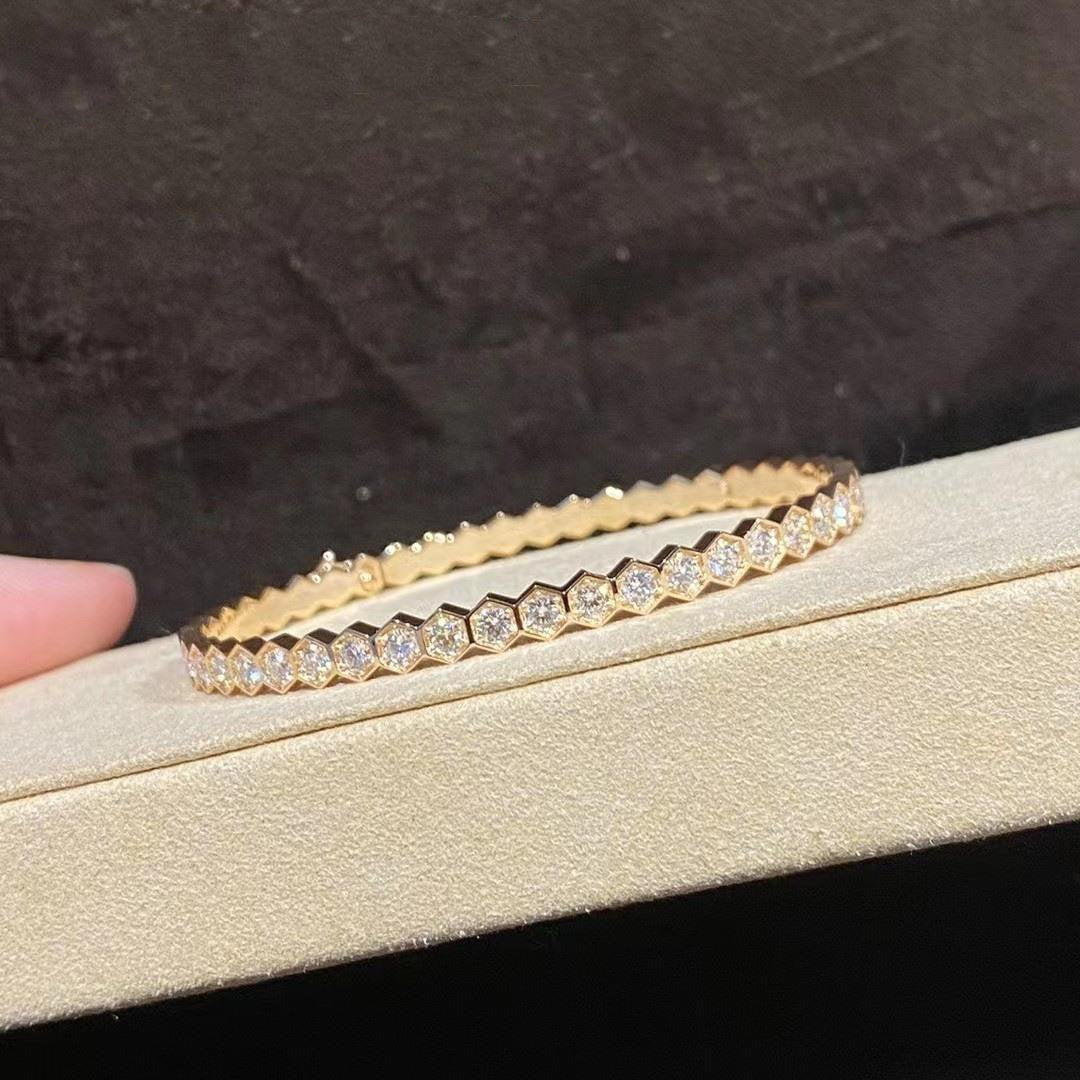 Mystic BEE LOVE GOLD BRACELET FULL DIAMOND