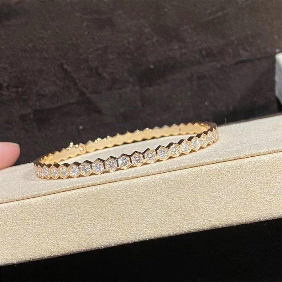 Mystic BEE LOVE GOLD BRACELET FULL DIAMOND