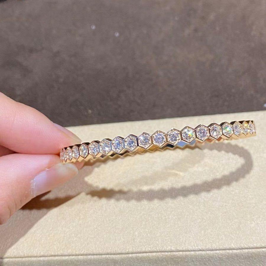 Mystic BEE LOVE GOLD BRACELET FULL DIAMOND
