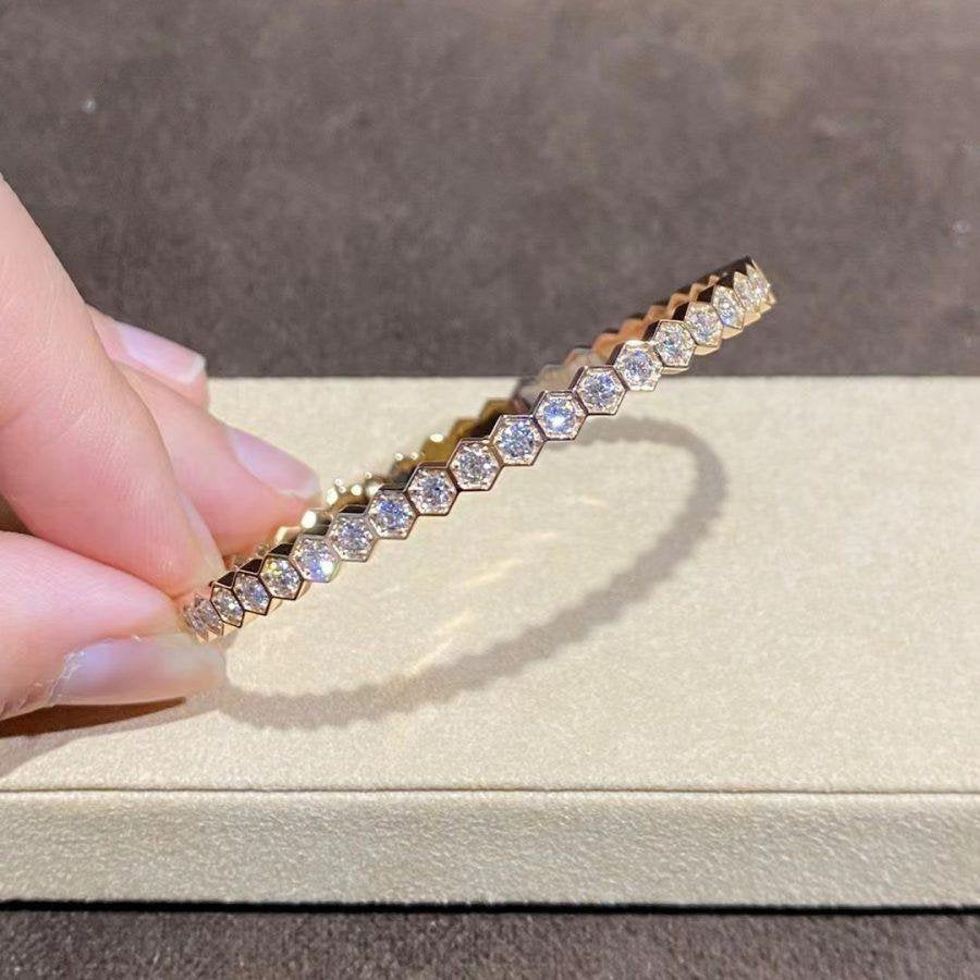 Mystic BEE LOVE GOLD BRACELET FULL DIAMOND