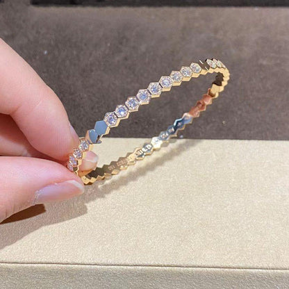 Mystic BEE LOVE GOLD BRACELET FULL DIAMOND