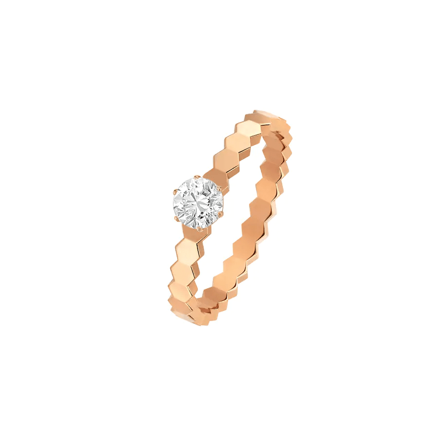 Mystic BEE LOVE RING PINK GOLD 1 DIAMOND