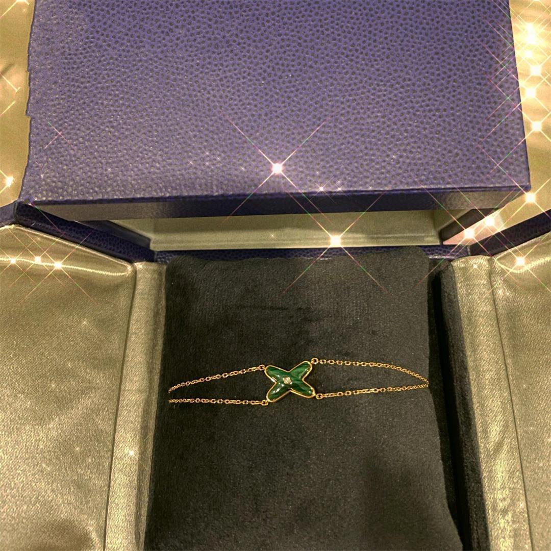 Mystic JEUX BRACELET MALACHITE PINK GOLD 1 DIAMOND