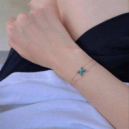 Mystic JEUX BRACELET MALACHITE PINK GOLD 1 DIAMOND