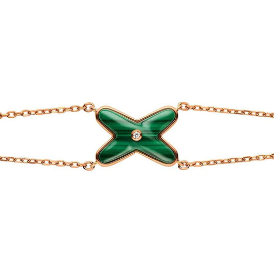 Mystic JEUX BRACELET MALACHITE PINK GOLD 1 DIAMOND