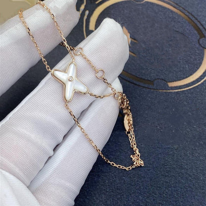 Mystic JEUX BRACELET WHITE MOP PINK GOLD 1 DIAMOND