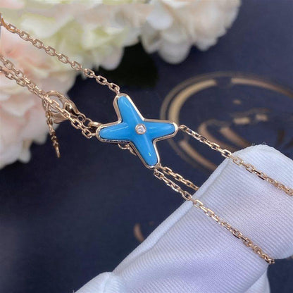 Mystic JEUX BRACELET TURQUOISE PINK GOLD 1 DIAMOND
