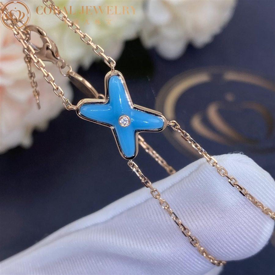 Mystic JEUX BRACELET TURQUOISE PINK GOLD 1 DIAMOND