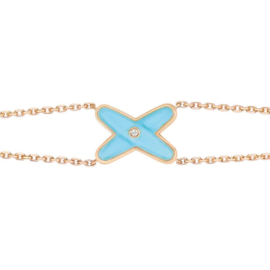 Mystic JEUX BRACELET TURQUOISE PINK GOLD 1 DIAMOND