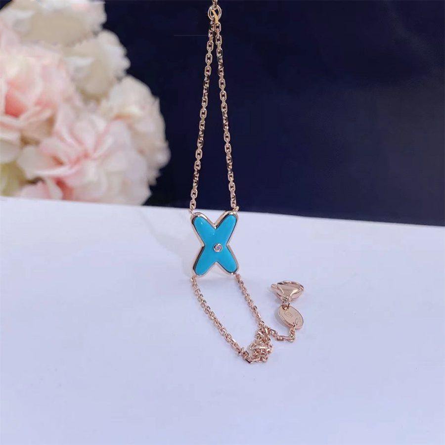 Mystic JEUX BRACELET TURQUOISE PINK GOLD 1 DIAMOND