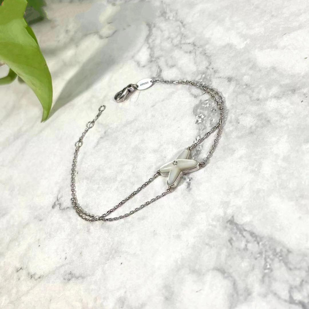 Mystic JEUX BRACELET WHITE MOP SILVER 1 DIAMOND