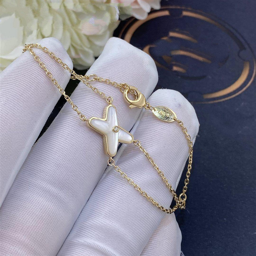 Mystic JEUX BRACELET WHITE MOP GOLD 1 DIAMOND