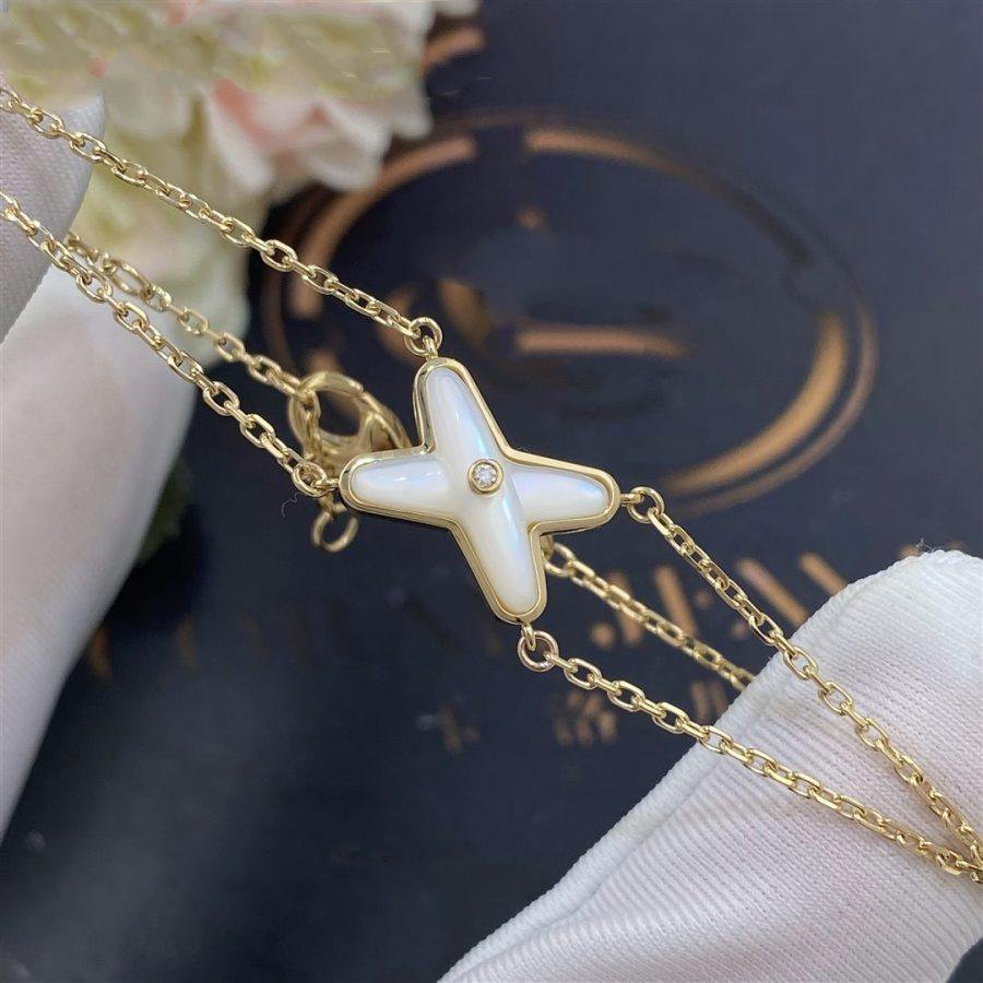 Mystic JEUX BRACELET WHITE MOP GOLD 1 DIAMOND