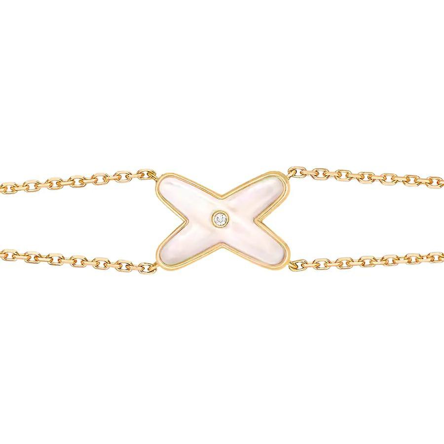 Mystic JEUX BRACELET WHITE MOP GOLD 1 DIAMOND