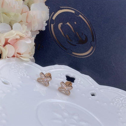 Mystic JEUX DE PINK GOLD DIAMOND EARRINGS