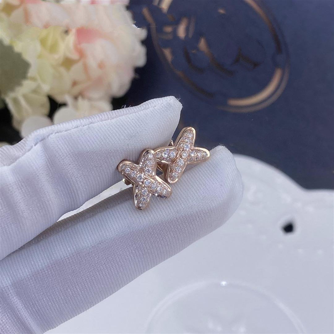 Mystic JEUX DE PINK GOLD DIAMOND EARRINGS