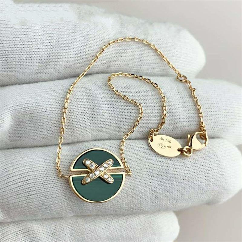 Mystic JEUX DE BRACELET MALACHITE PINK GOLD DIAMONDS
