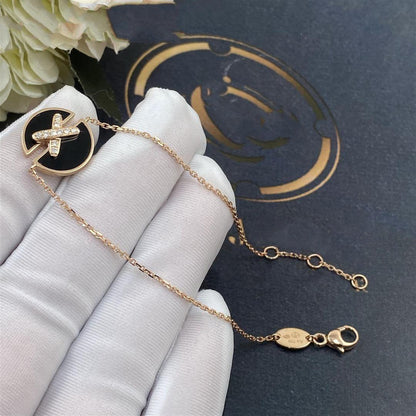 Mystic JEUX DE BRACELET ONYX PINK GOLD DIAMOND