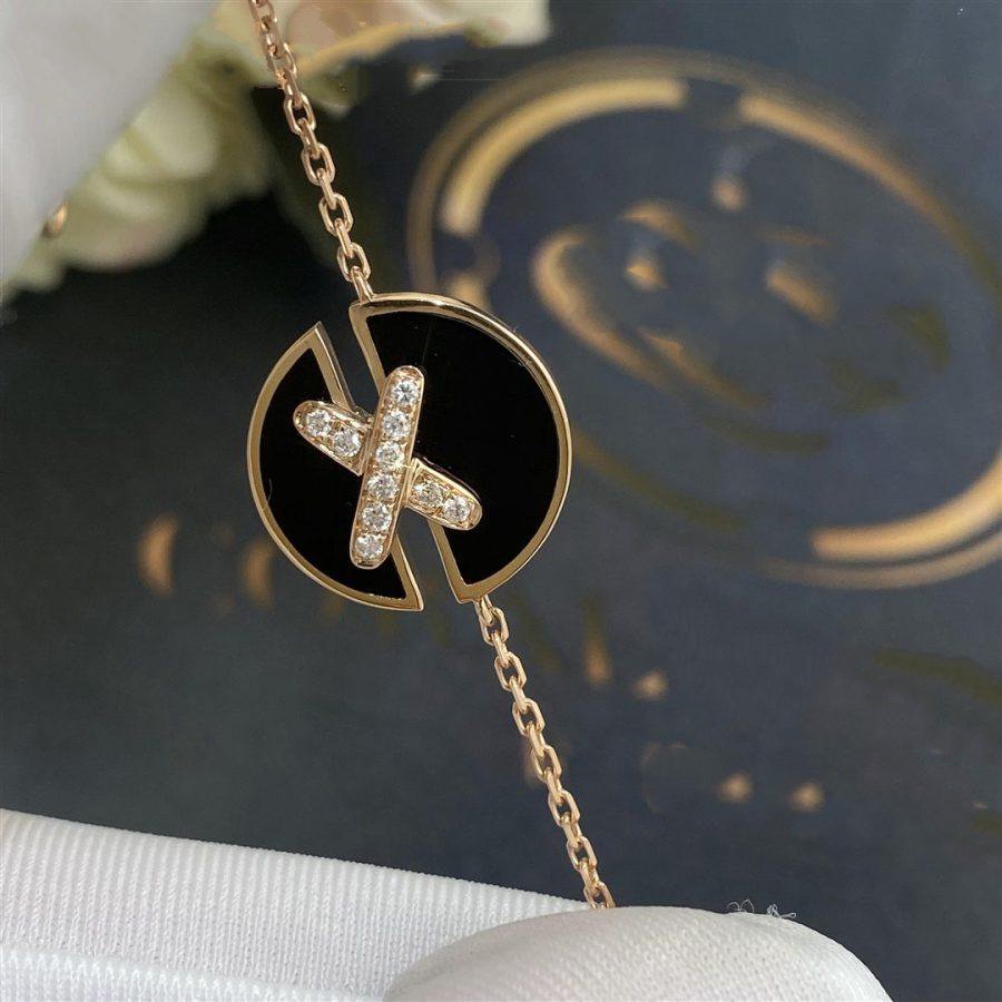 Mystic JEUX DE BRACELET ONYX PINK GOLD DIAMOND
