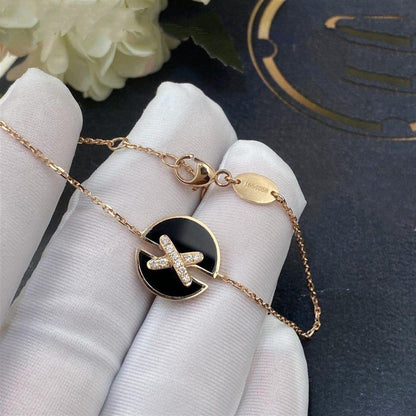 Mystic JEUX DE BRACELET ONYX PINK GOLD DIAMOND