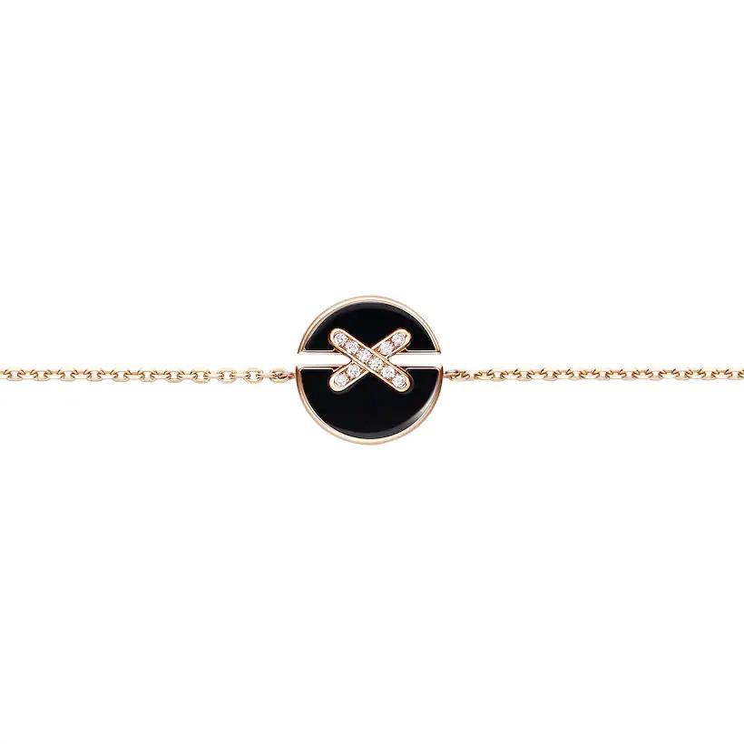 Mystic JEUX DE BRACELET ONYX PINK GOLD DIAMOND