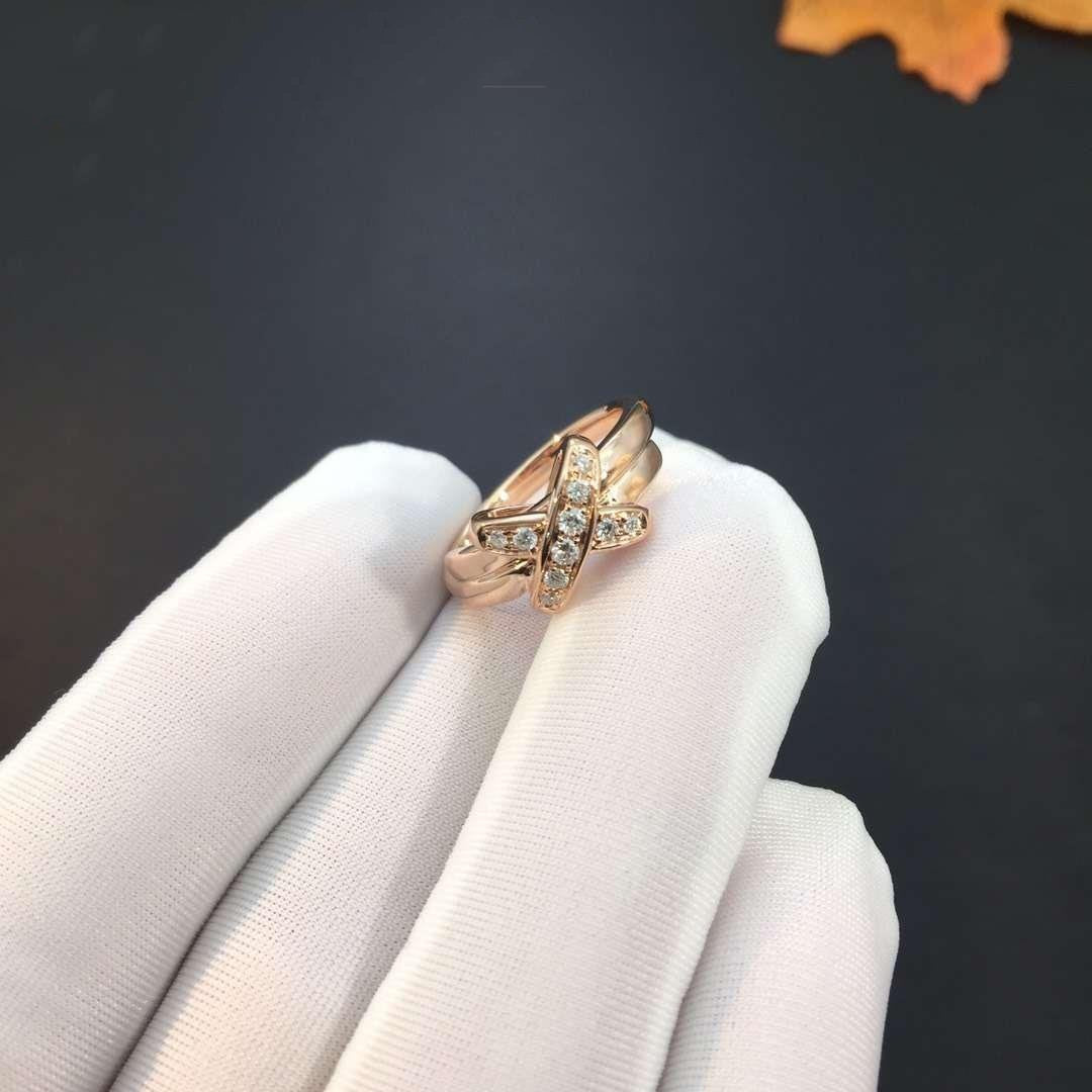 Mystic JEUX DE PINK GOLD DIAMOND RING