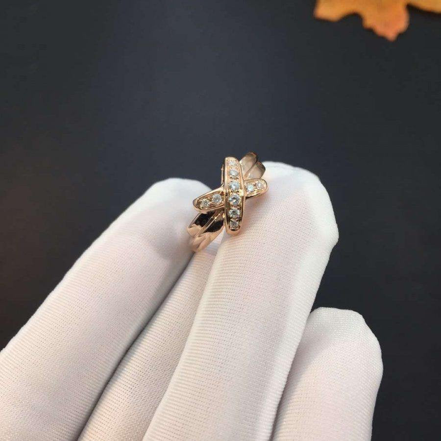 Mystic JEUX DE PINK GOLD DIAMOND RING