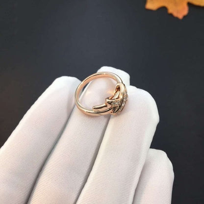 Mystic JEUX DE PINK GOLD DIAMOND RING