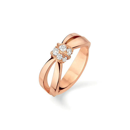 Mystic LIENS RING PINK GOLD DIAMOND