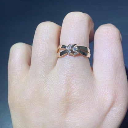 Mystic LIENS RING PINK GOLD DIAMOND