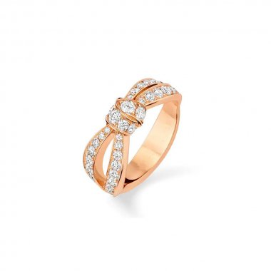 Mystic LIENS PINK GOLD DIAMOND RING
