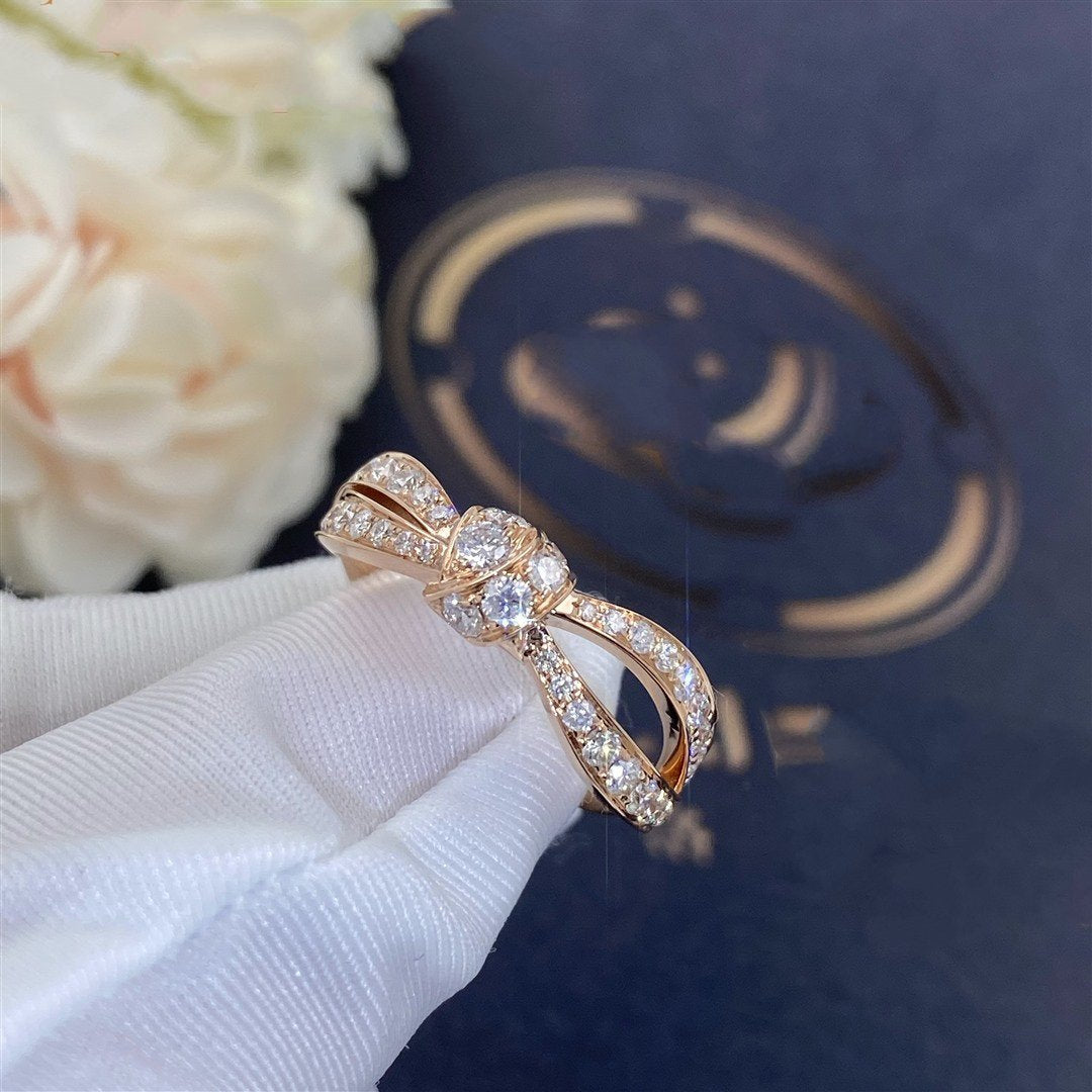 Mystic LIENS PINK GOLD DIAMOND RING