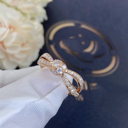 Mystic LIENS PINK GOLD DIAMOND RING