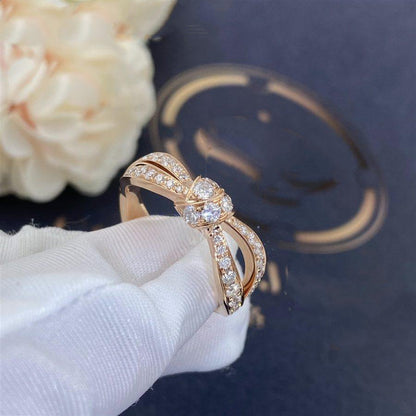 Mystic LIENS PINK GOLD DIAMOND RING