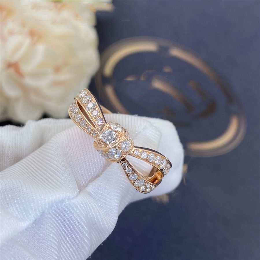Mystic LIENS PINK GOLD DIAMOND RING