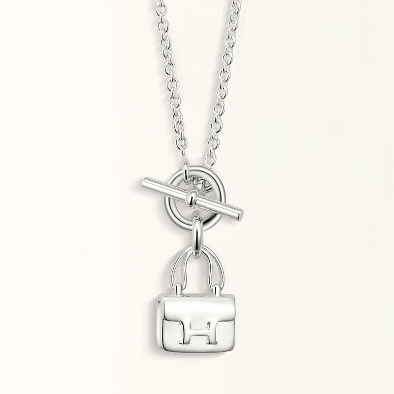 Mystic POP H PEDANT SILVER NECKLACE