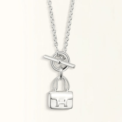 Mystic POP H PEDANT SILVER NECKLACE