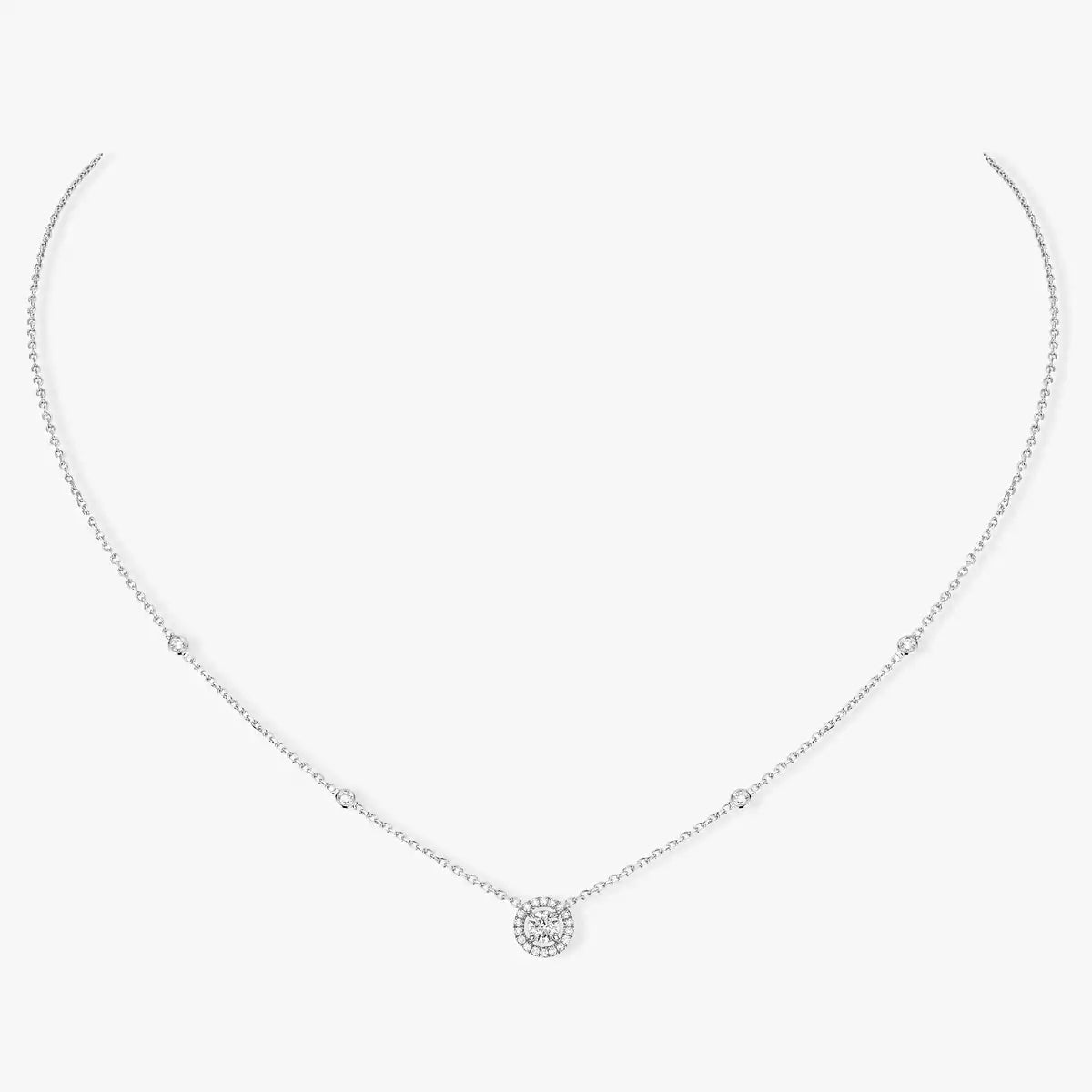 [Mystic]Diamond Necklace 0,20ct Brilliant Shape Joy