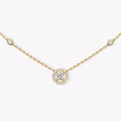 [Mystic]Diamond Necklace 0,20ct Brilliant Shape Joy