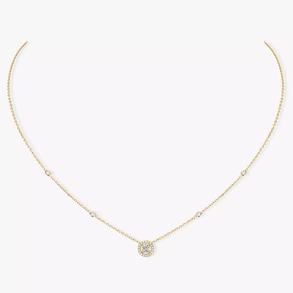 [Mystic]Diamond Necklace 0,20ct Brilliant Shape Joy