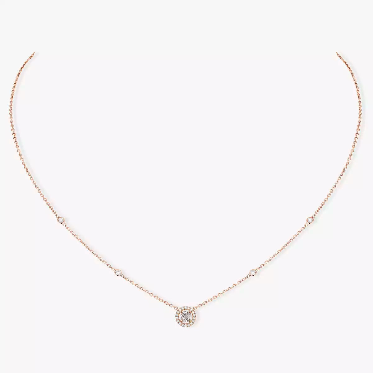 [Mystic]Diamond Necklace 0,20ct Brilliant Shape Joy