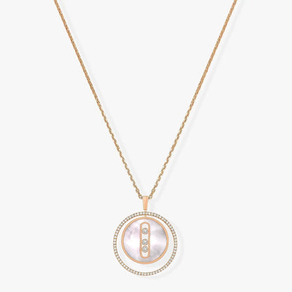 [Mystic]LUCKY MOVE MM NACRE BLANCHE DIAMOND NECKLACE