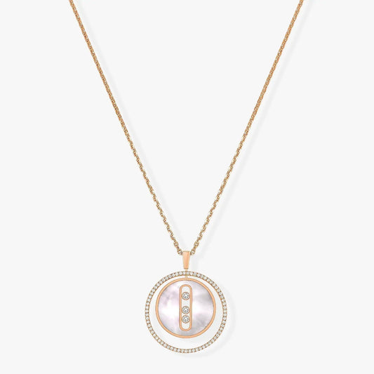 [Mystic]LUCKY MOVE MM NACRE BLANCHE DIAMOND NECKLACE